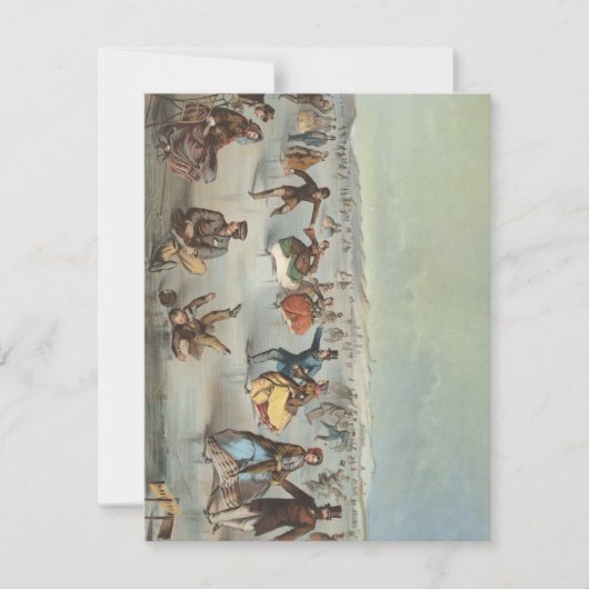 Skating in Central Park, New York Notitiekaartje (Voorkant)