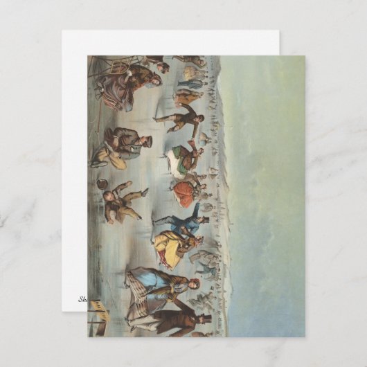 Skating in Central Park, New York Notitiekaartje (Voorkant / Achterkant)