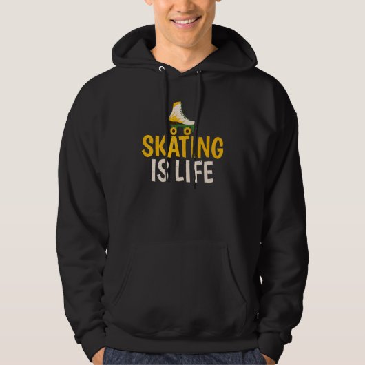 Skating is Life Roller Skating Hoodie (Voorkant)