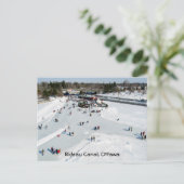 Skating on Dow's Lake at Bronson Bridge Briefkaart (Staand voorkant)