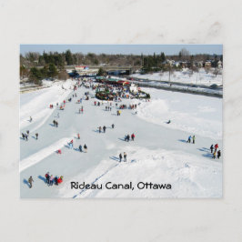 Skating on Dow's Lake at Bronson Bridge Briefkaart