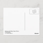 Skating op het kanaal van Rideau - Briefkaart (Achterkant)