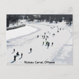 Skating op het kanaal van Rideau - Briefkaart