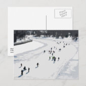 Skating op het kanaal van Rideau - Briefkaart (Voorkant / Achterkant)