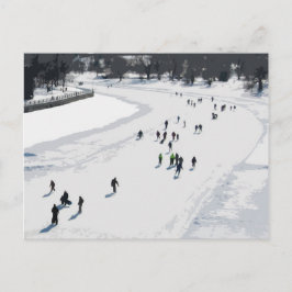 Skating op het kanaal van Rideau - Briefkaart