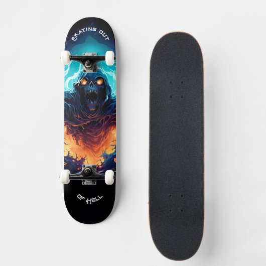 Skating out of Hell - Skull  Persoonlijk Skateboard (Voorkant)