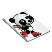 Skating Panda Notitieboek (Rechterzijde)