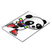 Skating Panda Notitieboek (Linkerzijde)