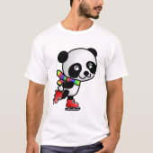 Skating Panda T-shirt (Voorkant)