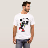 Skating Panda T-shirt (Voorkant volledig)