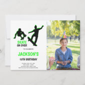  Skating Party Uitnodigingen voor kinderen (Voorkant)