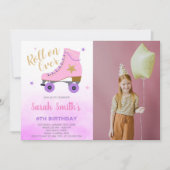  Skating Party Uitnodigingen voor kinderen (Voorkant)