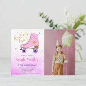  Skating Party Uitnodigingen voor kinderen (Staand voorkant)