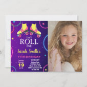 Skating Party Uitnodigingen voor kinderen (Voorkant)