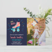 Skating Party Uitnodigingen voor kinderen (Staand voorkant)