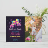  Skating Party Uitnodigingen voor kinderen (Staand voorkant)