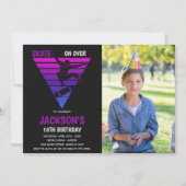  Skating Party Uitnodigingen voor kinderen (Voorkant)