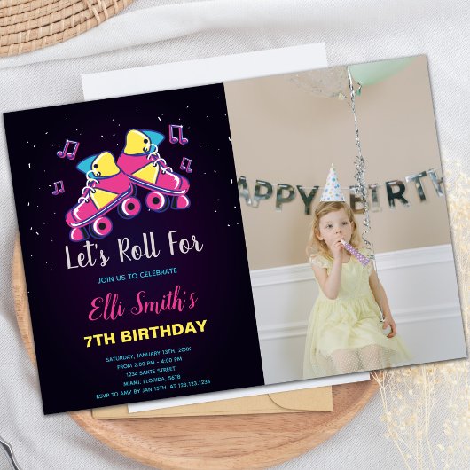 Skating Party Uitnodigingen voor kinderen