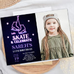 Skating Party Uitnodigingen voor kinderen<br><div class="desc">Vier de verjaardag van je kind met deze elegante verjaardagsuitnodigingen voor schaatsen! Met een sierlijk ontwerp voor schaatsen, kunt u met deze aanpasbare uitnodigingen een persoonlijke foto toevoegen voor een unieke en gedenkwaardige touch. Perfect voor een verjaardagsfeestje met een schaatthema, deze uitnodigingen zullen een leuke en ijzige sfeer brengen op...</div>