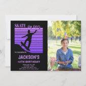 Skating Party Uitnodigingen voor kinderen (Voorkant)