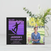 Skating Party Uitnodigingen voor kinderen (Staand voorkant)