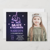  Skating Party Uitnodigingen voor kinderen (Voorkant)