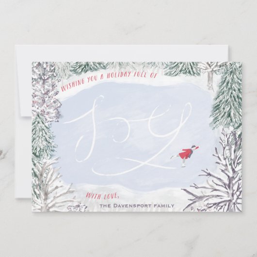 Skating Pond Joy Kaart (Voorkant)