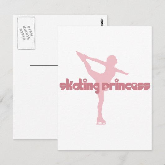 Skating Princess Briefkaart (Voorkant / Achterkant)