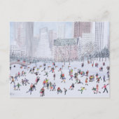 Skating Rink Central Park New York 1994 Briefkaart (Voorkant)