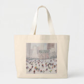 Skating Rink Central Park New York 1994 Grote Tote Bag (Voorkant)