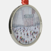 Skating Rink Central Park New York 1994 Metalen Ornament (Rechts)