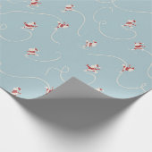 Skating Santa Cadeaupapier (Hoek)