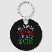 Skating Skate - Group Matching Family Christmas Fu Sleutelhanger (Voorkant)