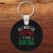 Skating Skate - Group Matching Family Christmas Fu Sleutelhanger (Voorkant)