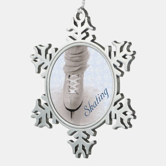 'Skating' Snowflake Ornament (Rechts)