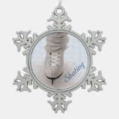 'Skating' Snowflake Ornament (Voorkant)