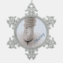 'Skating' Snowflake Ornament