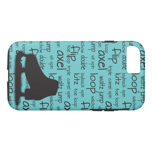 Skating Terms met Schaats iPhone 7 hoesje (Achterkant (Horizontaal))