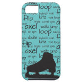 Skating Terms met Schaats iPhone Case (Achterkant)