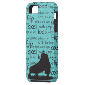 Skating Terms met Schaats iPhone Case (Achterkant Links)