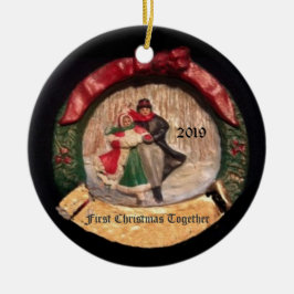 SKATTEKST 2019 EERSTE XMAS-ORNAMENT KERAMISCH ORNAMENT
