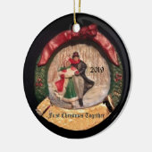 SKATTEKST 2019 EERSTE XMAS-ORNAMENT KERAMISCH ORNAMENT (Links)