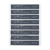 Skatteuse sneeuwomslag rond het etiket van het ter (Vel)