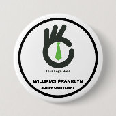 Skaymarts | Aangepaste zakelijke identiteit Ronde Button 7,6 Cm (Voorkant)