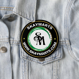Skaymarts   Bedrijfs de Douane Bedrijfs Bedrijfs L Ronde Button 4,0 Cm