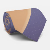 Skaymarts | Blauwe Metallic Eenvoudige Zakelijke B Stropdas (Opgerold)