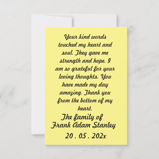 Skaymarts | Calligrafische Hopelijk bedankt kaart (Voorkant)