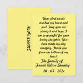 Skaymarts | Calligrafische Hopelijk bedankt kaart (Voorkant / Achterkant)