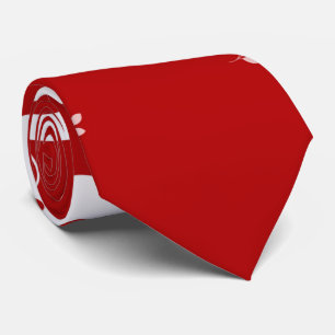 Skaymarts   Eenduidig rood en wit elegant Stropdas