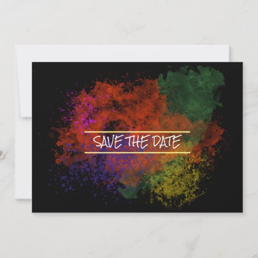 Skaymarts | Eenvoudige Floral Beauful Save the Dat Save The Date (Achterkant)